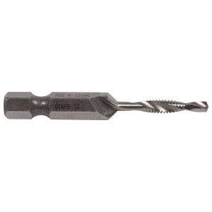 Greenlee Combination Drill/Tap Bits, 6-32