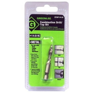 Greenlee Combination Drill/Tap Bits, 1/4 In.-20