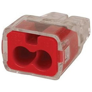 Ideal Industries In-Sure 8482; Push-In Wire Connectors, 2-Port, Re