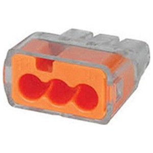 Ideal Industries In-Sure 8482; Push-In Wire Connectors, 3-Port, Or