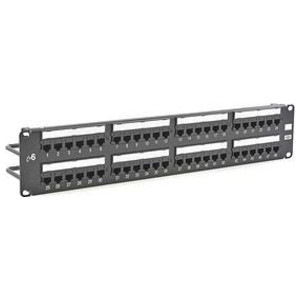 Hubbell Nextspeed 174; Cat 6 Patch Panel, 48-Port, 2 Ru,