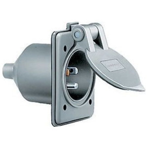 Hubbell Insulgrip 174; Flange Inlet, Weatherproof/Marine