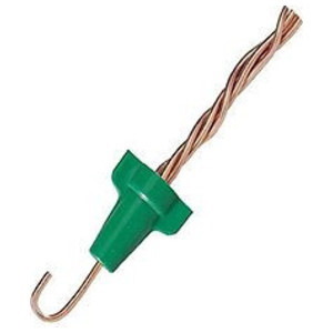 Ideal Industries Greenie 174; Grounding Wire Connector, Green, 100