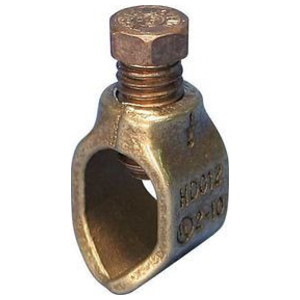 Erico Heavy-Duty Eritech 174; Bronze Ground Rod Clamp,