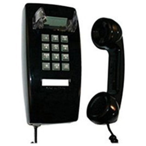 Cortelco Basic Mini-Wall Telephone, Black