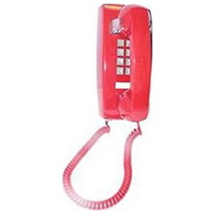 Cortelco Basic Mini-Wall Telephone, Red