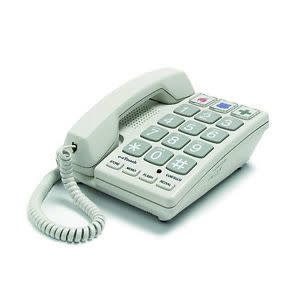 Cortelco Ez Touch Multi-Feature Telephone, Sandstone