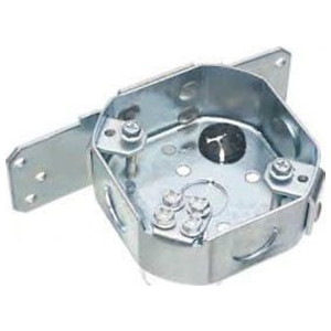 Arlington Octagonal Fan Fixture Joist Mounting Box, Steel,