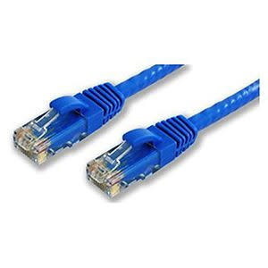 LYNN Electronics Cat 6 Snagless Molded Boot Patch Cables, 7 FT, Blu