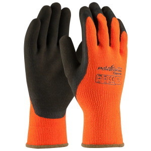 Protective Industrial Products PowerGrab� ThermoInsulated Coated Gloves,Hi-Vis Or