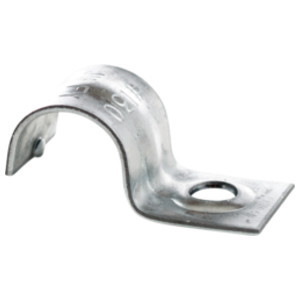 Minerallac Pre-Galvanized Steel 1-Hole Conduit Strap/Jiffy CL