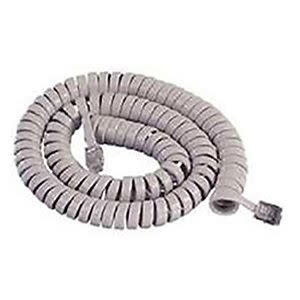 LYNN Electronics Telephone Handset Cord, 12 FT, Charcoal Grey