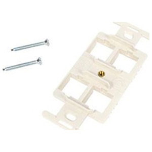 Commscope Flush Mounted 4-Port Modular Mounting Frame, White