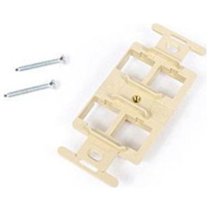 Commscope Flush Mounted 4-Port Modular Mounting Frame, Ivory