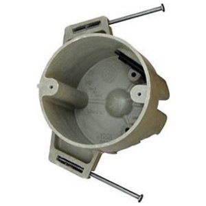 Allied Moulded Products FiberglassBOX 3-1/2 In. Round Outlet Box, Fixture