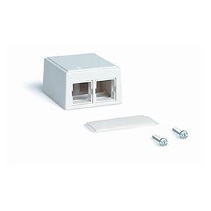 Commscope Two Port Surface Mount Box, White