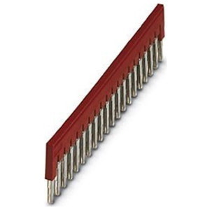 Phoenix Contact Terminal Block Plug-In Bridge, Red, 20-Position, 6