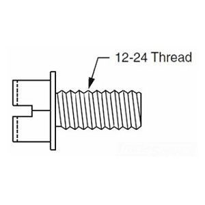 Newton Instrument Hex Head Slotted 12 24 X 1/2 In. Thread Forming Screw