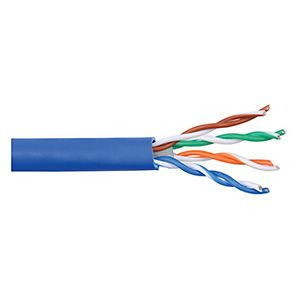 Mohawk M58292B - 6 Lan Cat 6, 4 Pair, 24 Awg, Non-Plenum Cable, Blue, 1000 FT., Box