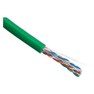 Mohawk M58286B - 6 Lan Cat 6, 4 Pair, 23 Awg, Plenum Cable, Green, 1000 FT., Box