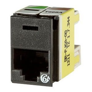 Ortronics Clarity174 Cat 6A Panel Jack - Rear Load, Black