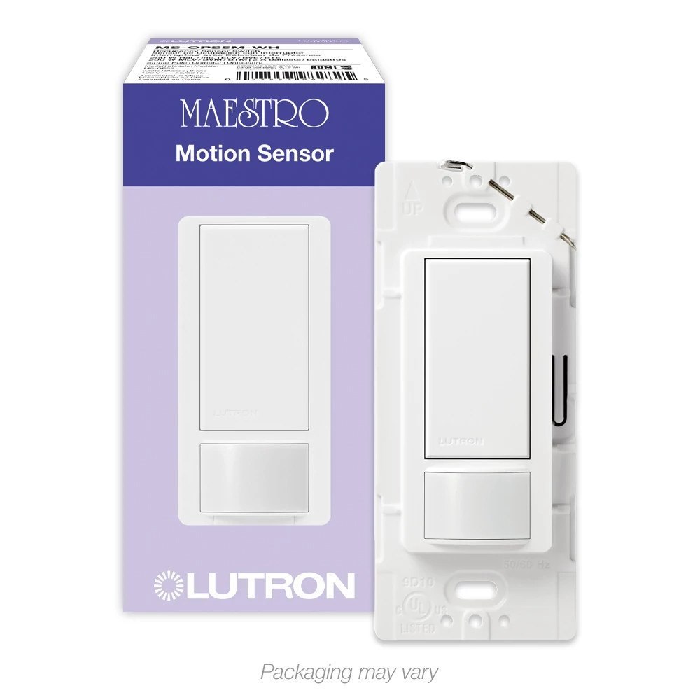 Lutron Maestro Occupancy Sensor Switch, 3-Way, White