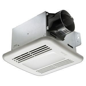 Delta Electronics Delta BreezGreenBuilder Series Fan, Led Light, 4 In. Duct, 80 CFM