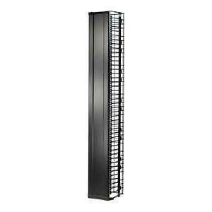 Ortronics Mighty Mo174 20 Cable Manager With Door, Vertical, Double-Sided, Black, 77 H X 6.5 W X 10.25 in.D