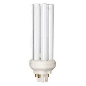 Signify PL-T Compact Fluorescent Lamp, Triple 4-Pin Amalgam, GX24q-3 Base, 32W, 3500K