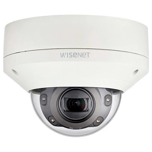 Hanwha Techwin 2MP Vandal-Resistant Network Ir Outdoor Dome Camera, White