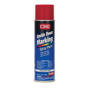 CRC Industries Upside Down Marking Spray Paint, Safety Red