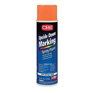 CRC Industries Upside Down Marking Spray Paint, Alert Orange