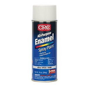 CRC Industries Enamel Spray Paints, Gloss White, 16 Oz.