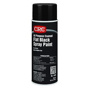 CRC Industries All Purpose Enamel Spray Paint-Flat Black, 10 Oz.