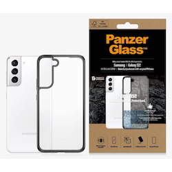 PanzerGlass Samsung Galaxy S22 HardCase Crytal Black (0371), 2 X Military Grade (Mil-Std-810H), Compatible With Wireless Charging