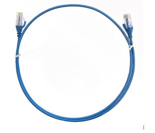 8Ware Cat6 Thin Cable 1.5M / 150CM - Blue Color Premium RJ45 Ethernet Network Lan Utp Patch Cord 26Awg