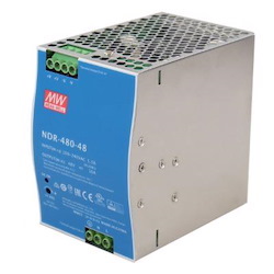Meanwell 127-370vDC 10A 480W Single Output Industrial Din Rail Power Supply