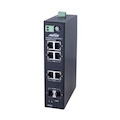 Aetek 4 Port Unmanaged Industrial PoE Switch, 2x Gbe SFP + 2x RJ45 Uplink, No PSU