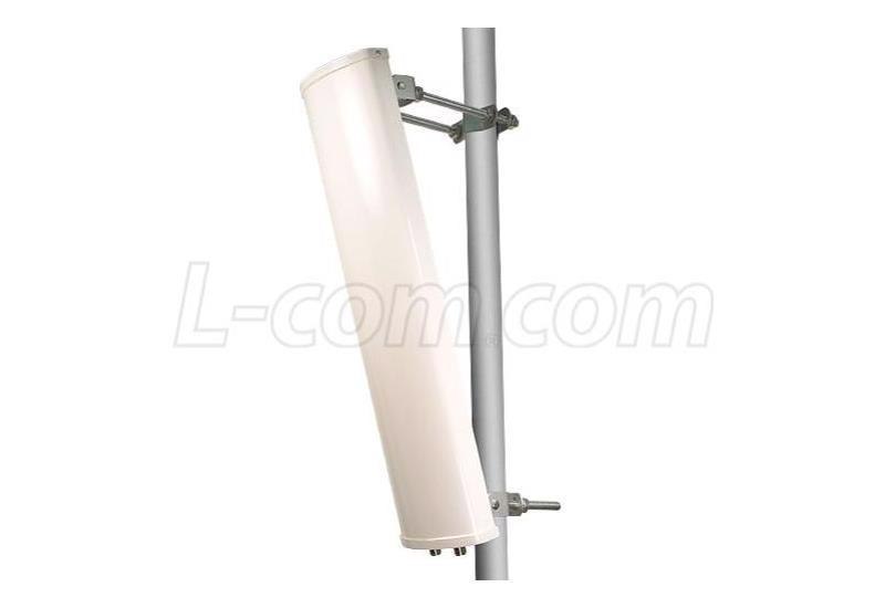 L-Com 2.4/ 4.9-5.8 GHz Dual Feed Dual Band 90 Deg Sector Antenna