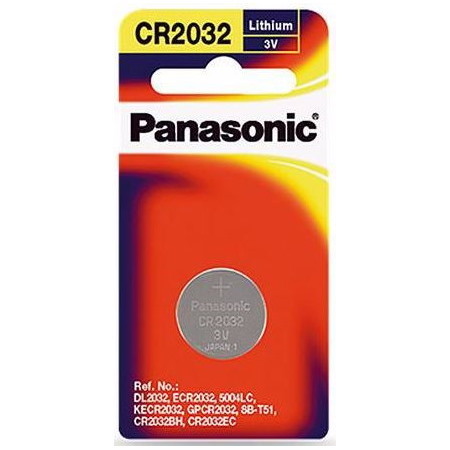 Panasonic CR-2032PG/1B Genuine CR2032 Lithium Coin Battery 3V 1Pack 220 mAh Button Cell Replaces DL2032 Ecr2032 5004LC Kecr2032 GPCR2032 SB-T51 CR2032BH Cr2032ec