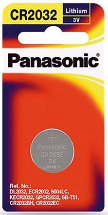 Panasonic CR-2032PG/2B Battery 3V Lithium 2032 Lithium Coin Battery 3V 2Pack 220 mAh Button Cell Replaces DL2032 Ecr2032 5004LC Kecr2032 GPCR2032 SB-T51 CR2032BH Cr2032ec