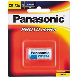 Panasonic Cr-123Aw Genuine Cr123a 3V Photo Lithium Camera Battery 1PK 1400mAh