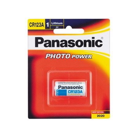 Panasonic Cr-123Aw Genuine Cr123a 3V Photo Lithium Camera Battery 1PK 1400mAh
