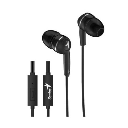 Genius HS-M320 Black In-Ear Headphones With Inline Mic