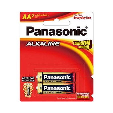 Panasonic Aa Alkaline Battery 2 Pack