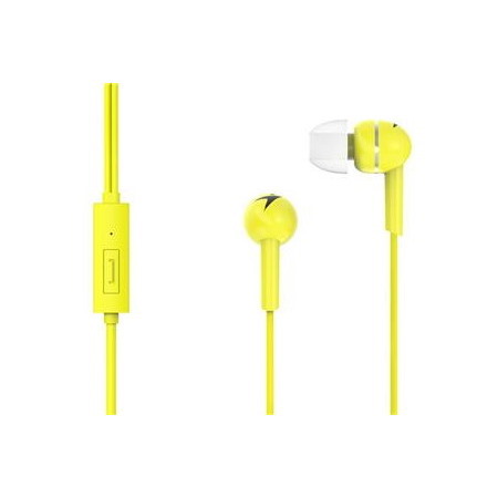 Genius HS-M300 Yellow In-Ear Headphones With Inline Mic