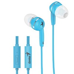 Genius HS-M320 Blue In-Ear Headphones With Inline Mic