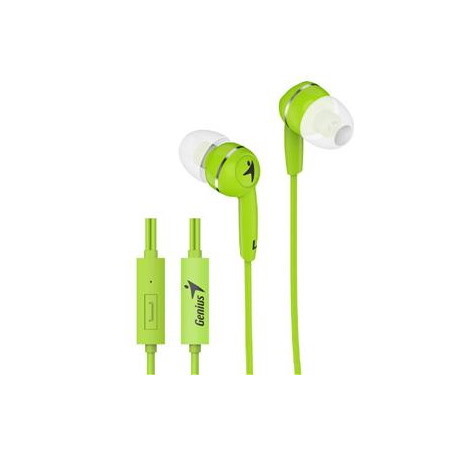 Genius HS-M320 Green In-Ear Headphones With Inline Mic
