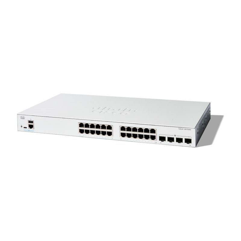 Cisco Catalyst 1200 24-Port Ge, 4x1G SFP, Managed Switch (No PoE)