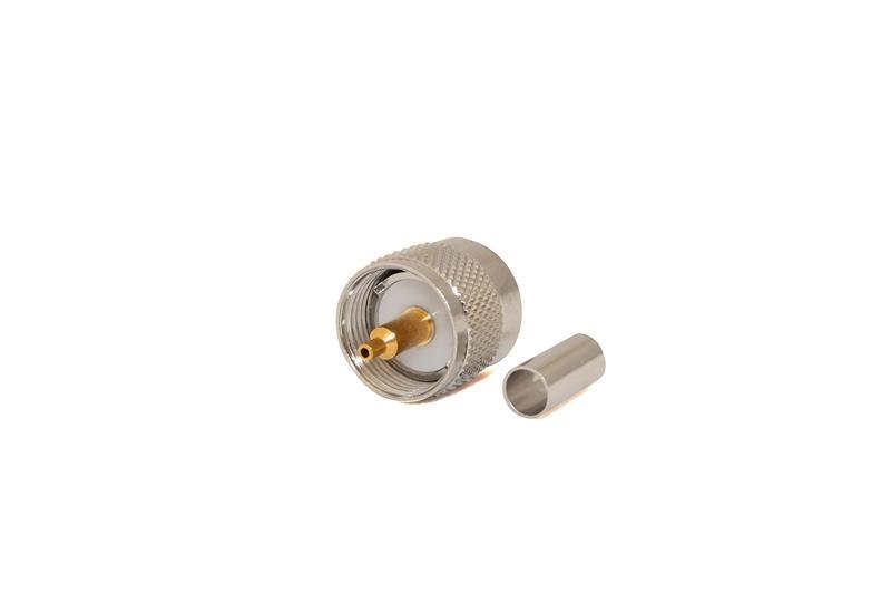 Go Wireless Uhf Male 50 Ohm Crimp Connector For LMR195/RG58